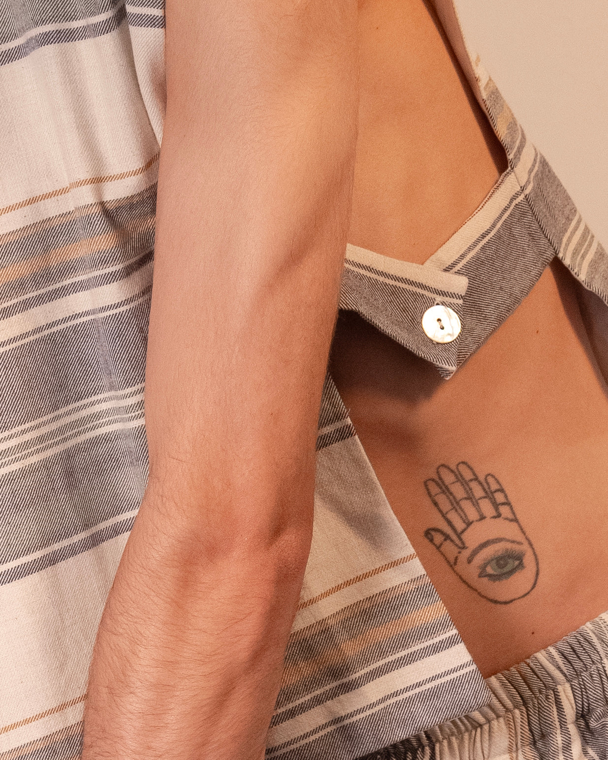 Chiyama Bib - Multi Stripe