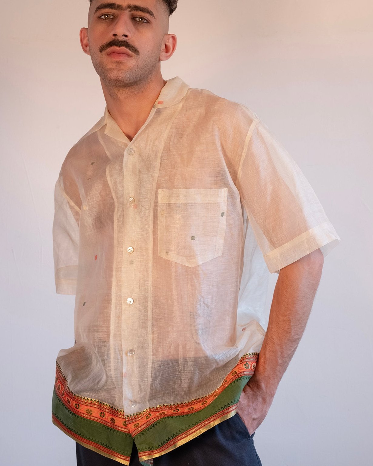 Vedavalli Sari Shirt 070