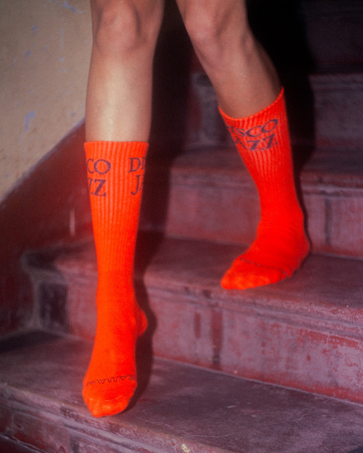 Disco Jazz Socks - Jalebi Orange
