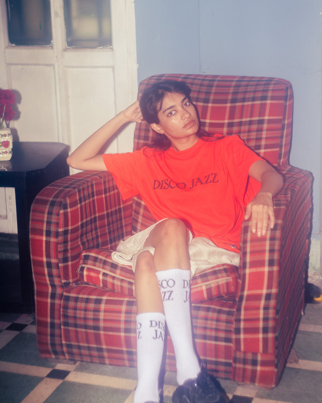 Disco Jazz Tee - Jalebi Orange