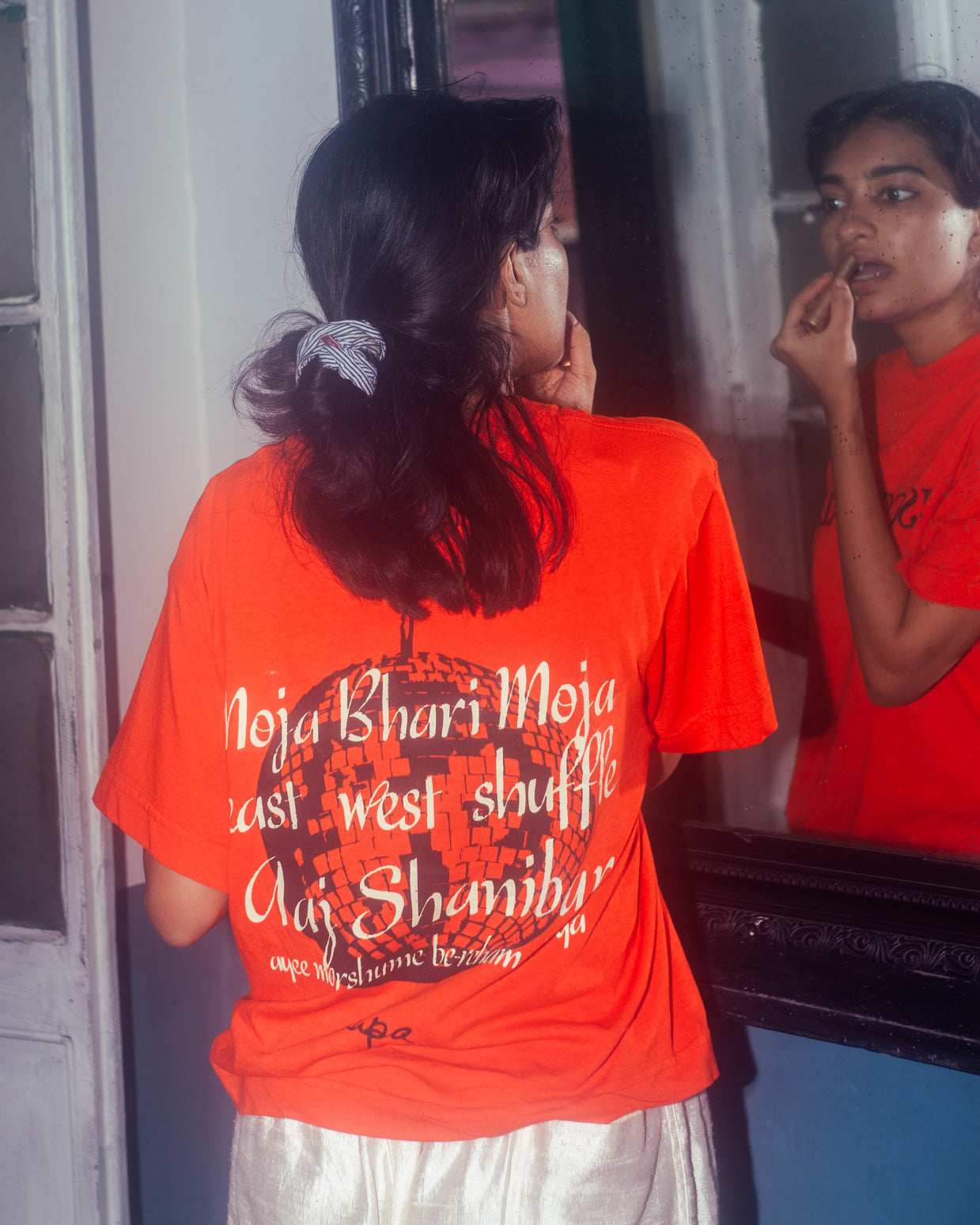Disco Jazz Tee - Jalebi Orange