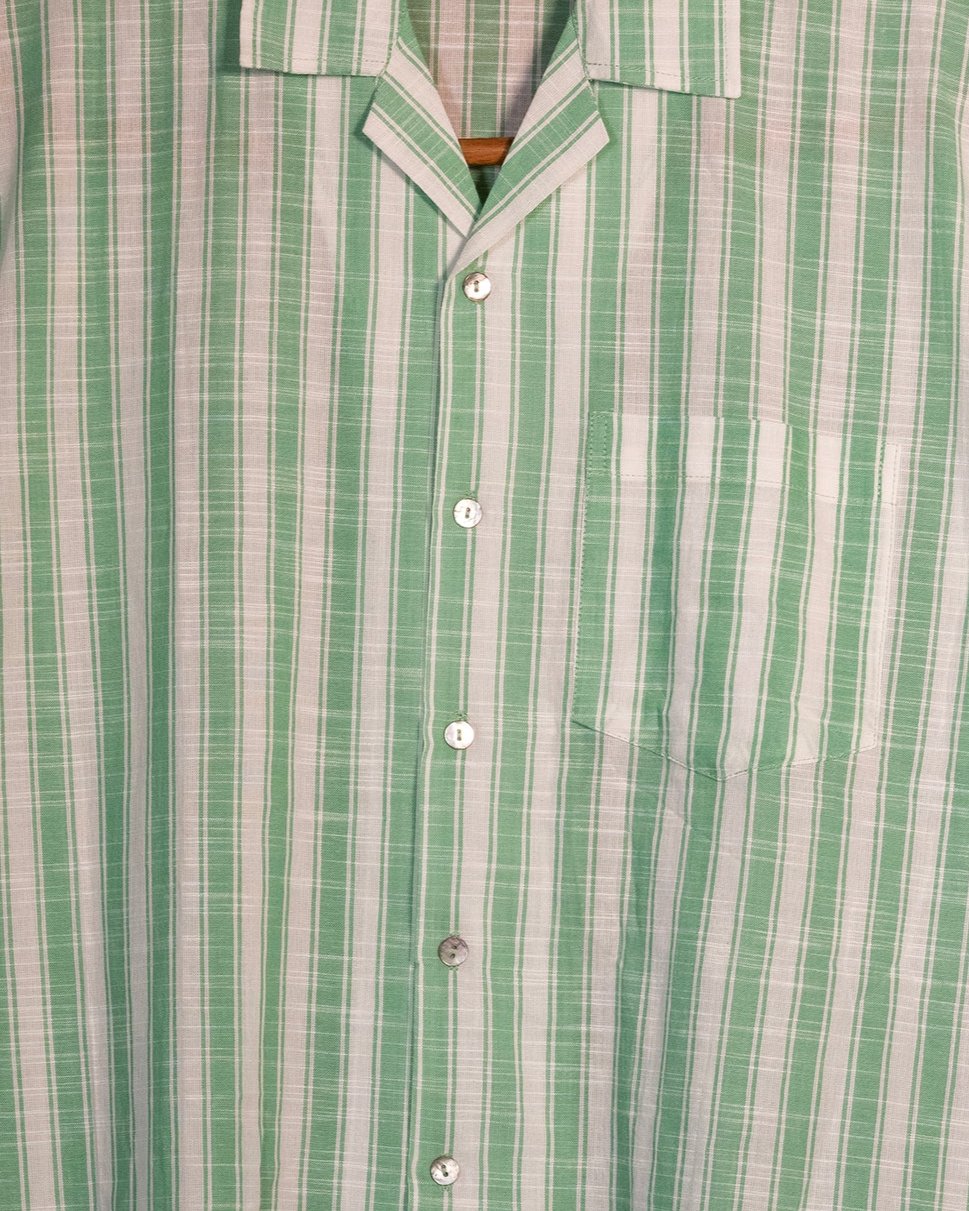 Partha Shirt - Green Stripe