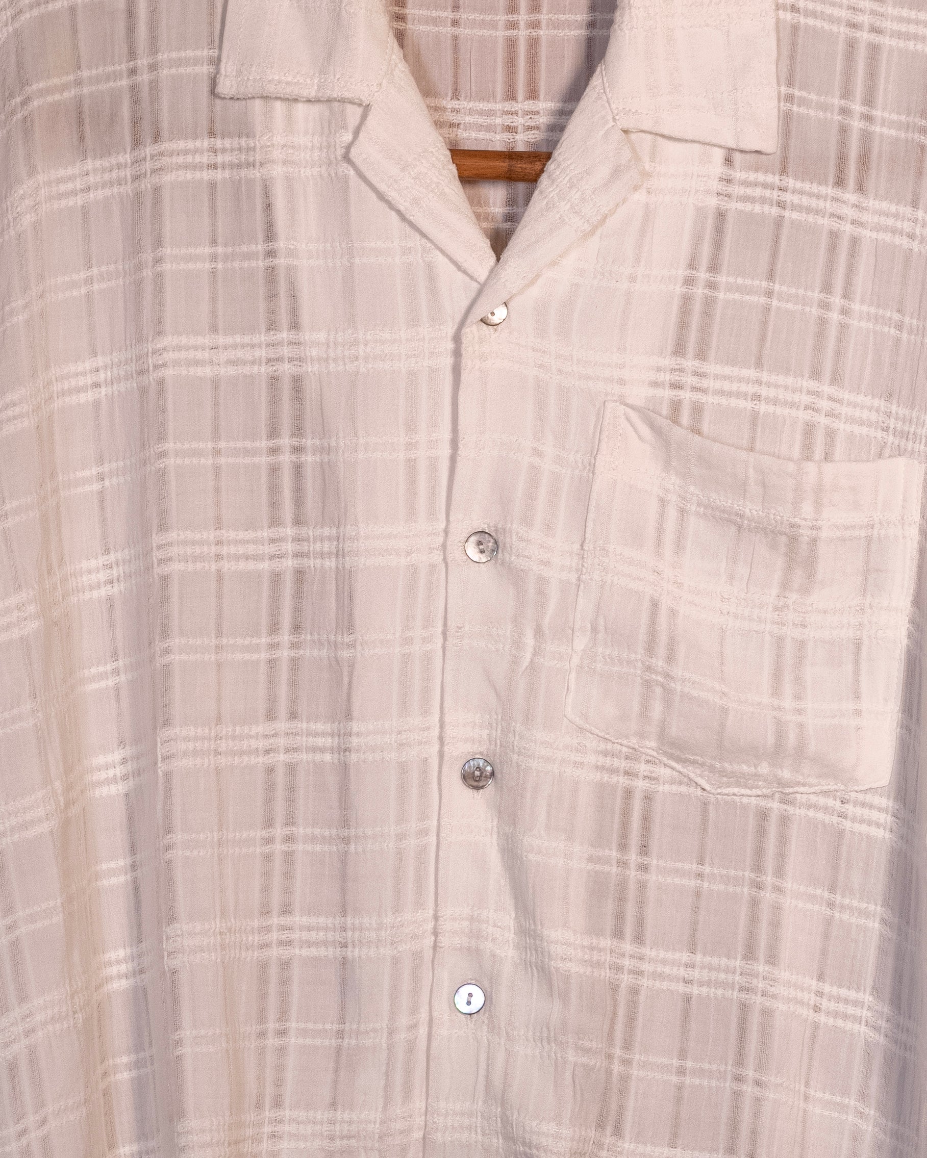 Cropped Partha Shirt - White Gauze