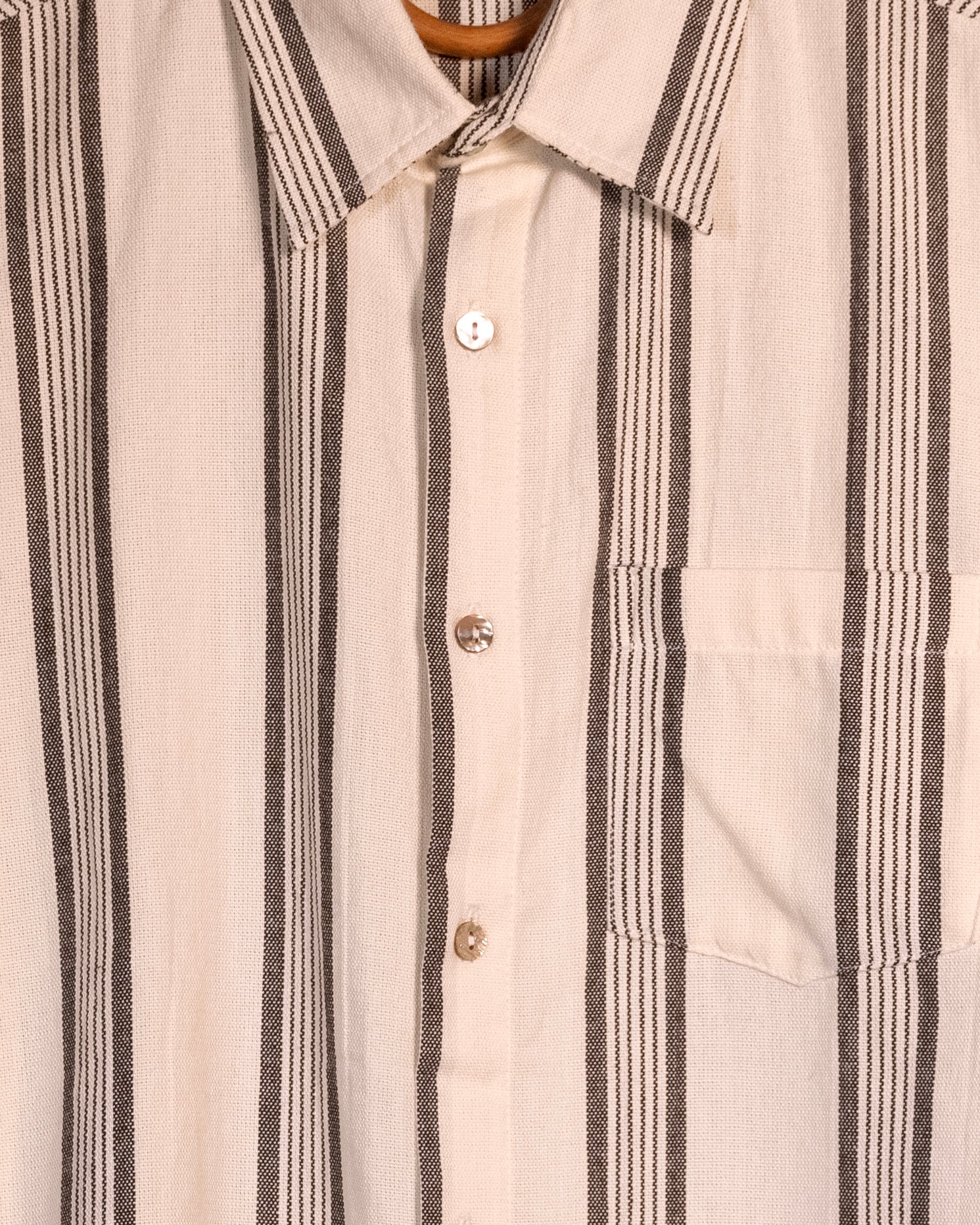 Adda Longsleeve Shirt - Black & Ivory Stripe