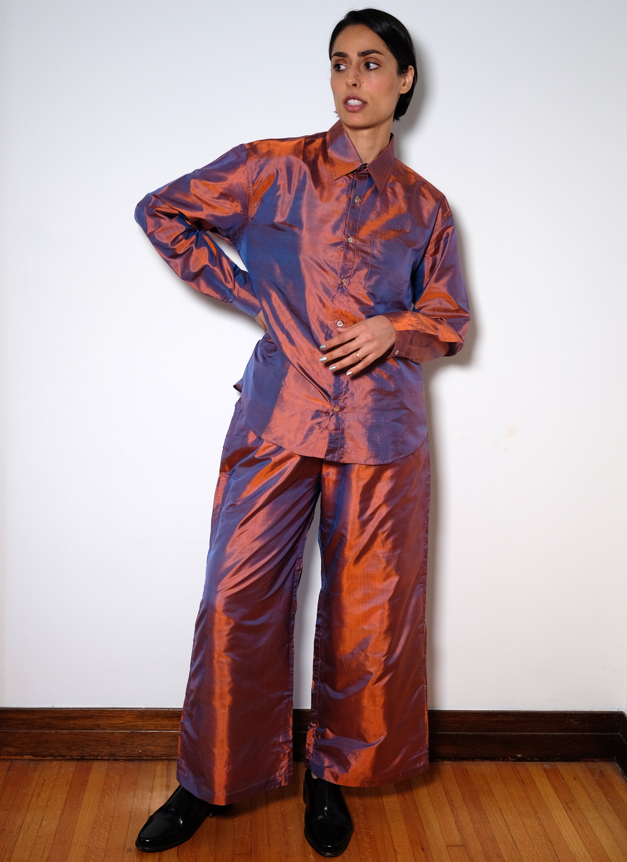 Marina Pant - Ocean Sunset Silk