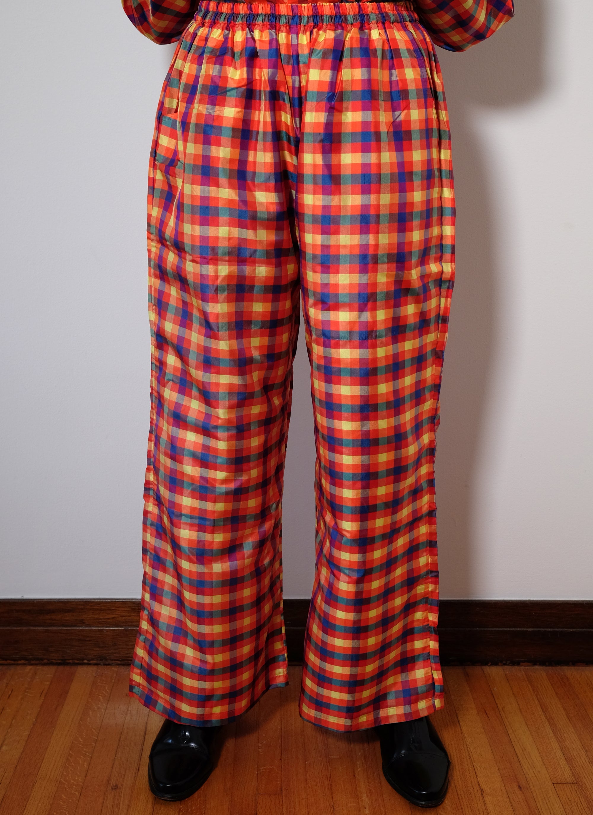 Marina Pant - Multi Check Silk