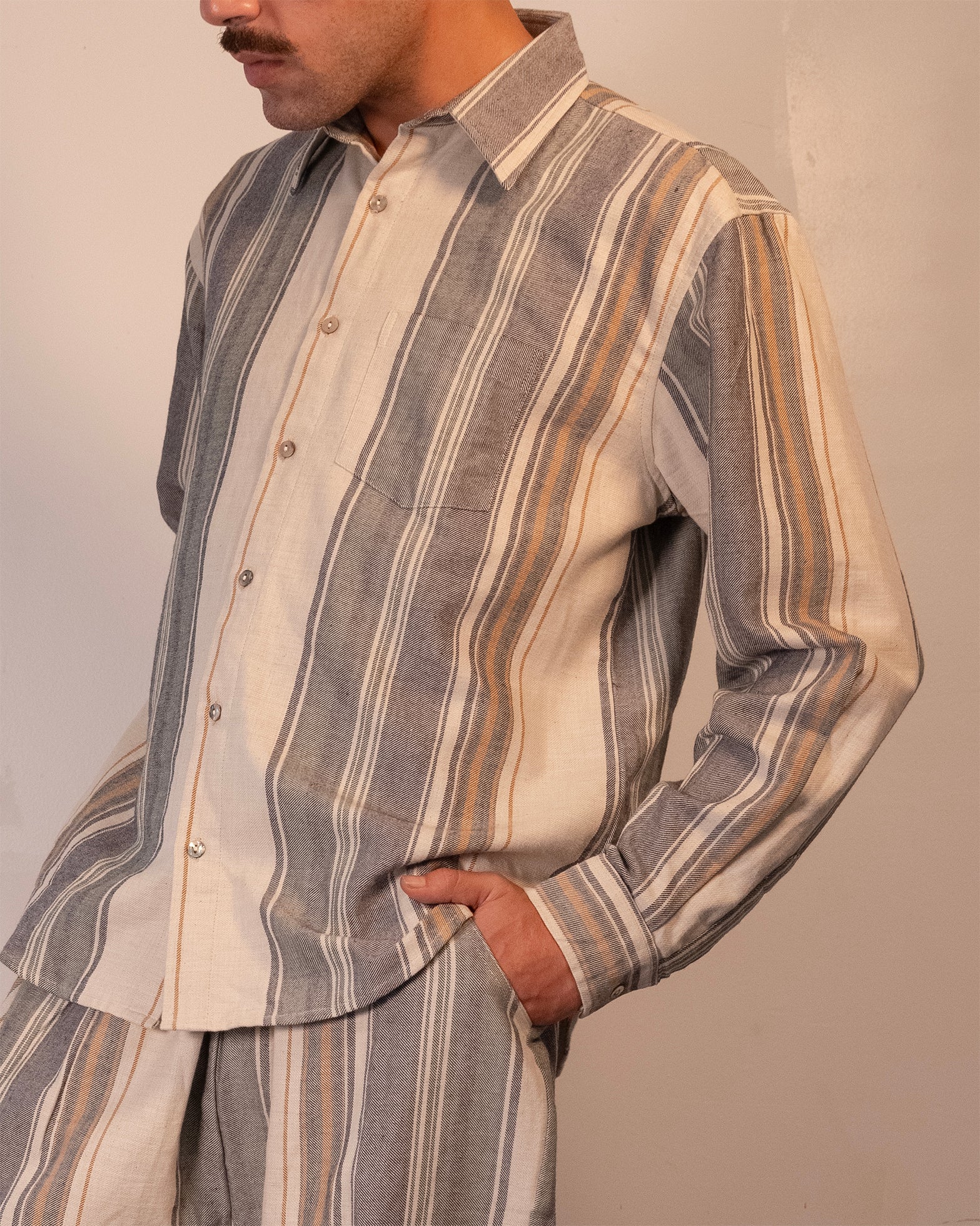 Adda Longsleeve Shirt - Multi Stripe