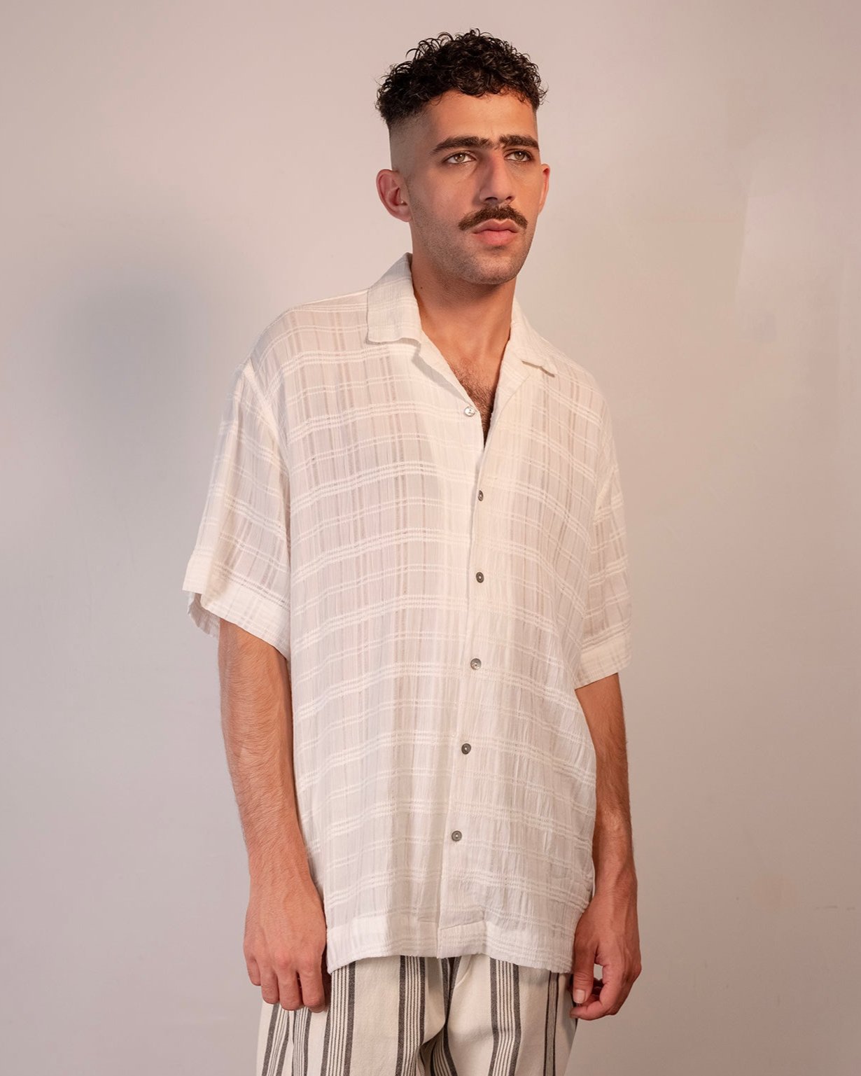 Vedavalli Shirt - White Gauze