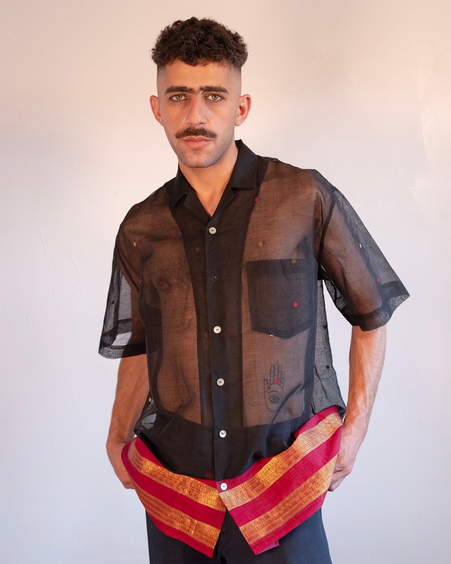 Vedavalli Sari Shirt 068