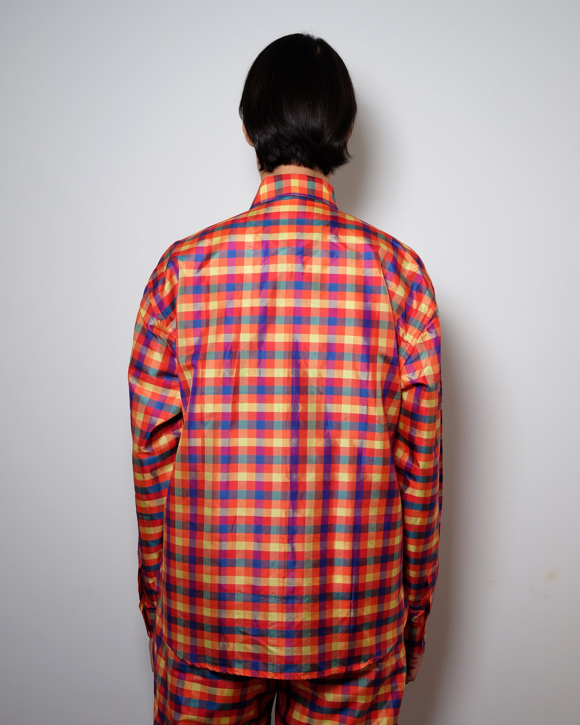 Adda Longsleeve Shirt - Multi Check Silk