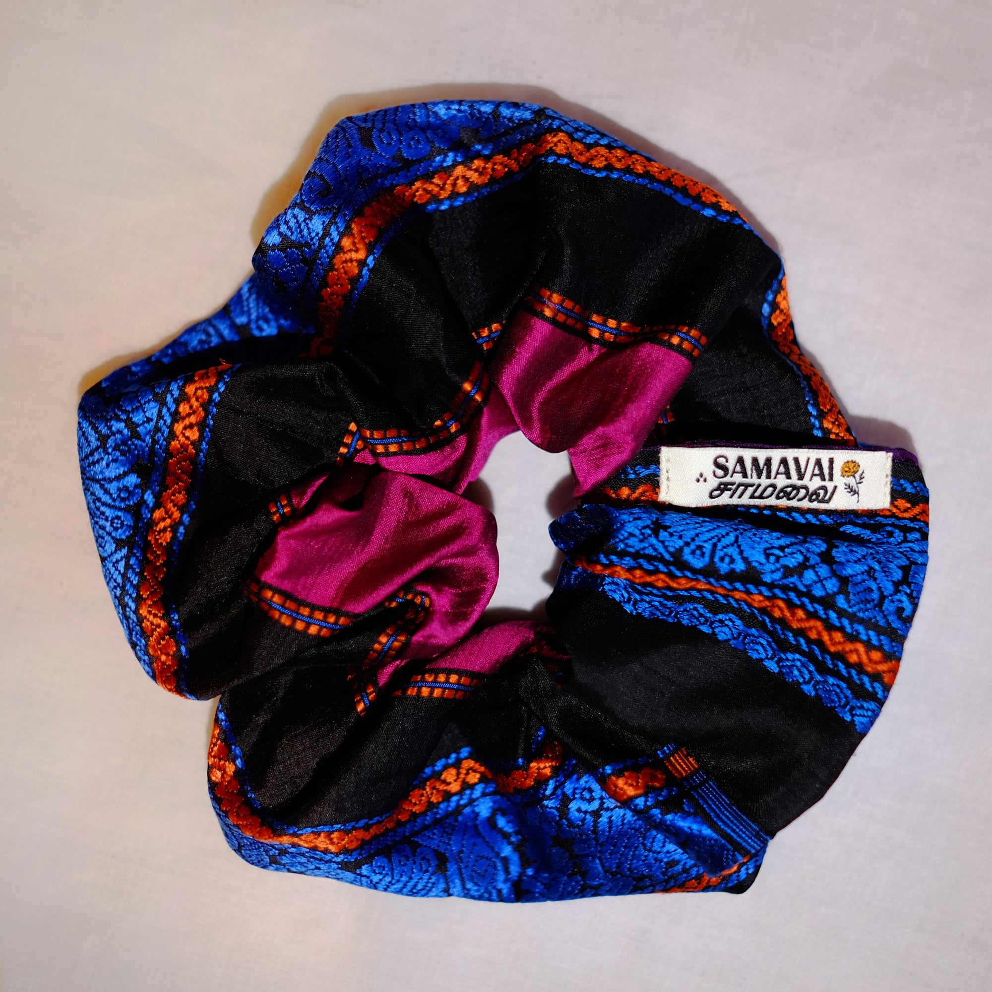 Saroja Scrunchie - Multicolor Silk